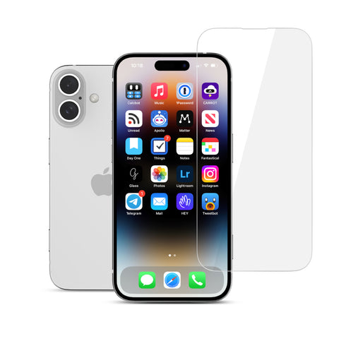 22 cases Tempered Glass Screen Protector iPhone 16 Plus